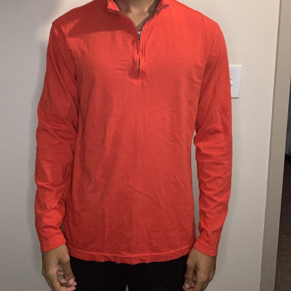 Crown and ivy Sunwashed long sleeve 1/4 Zip